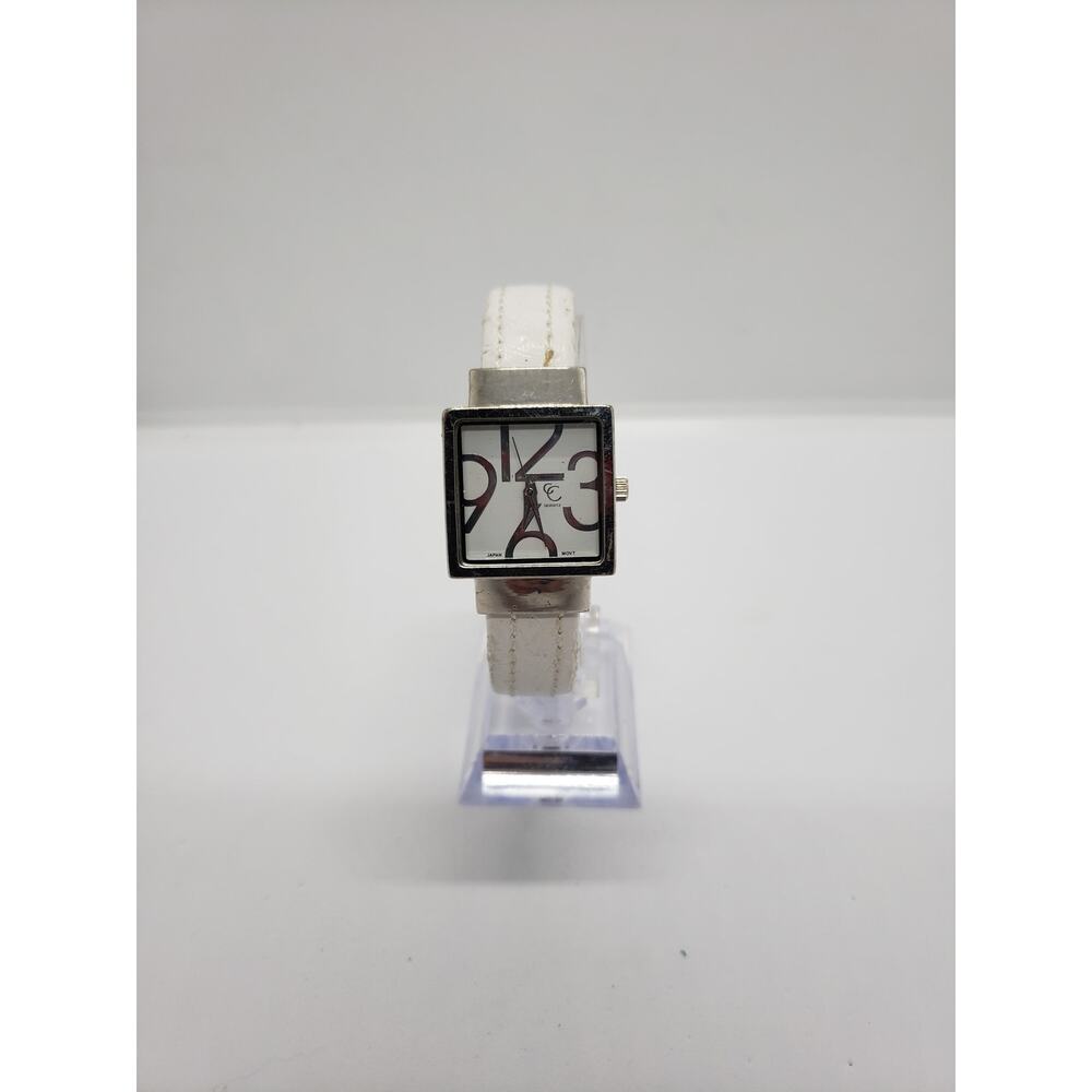 CC women's watch. Large white square face. - Picture 2 of 8